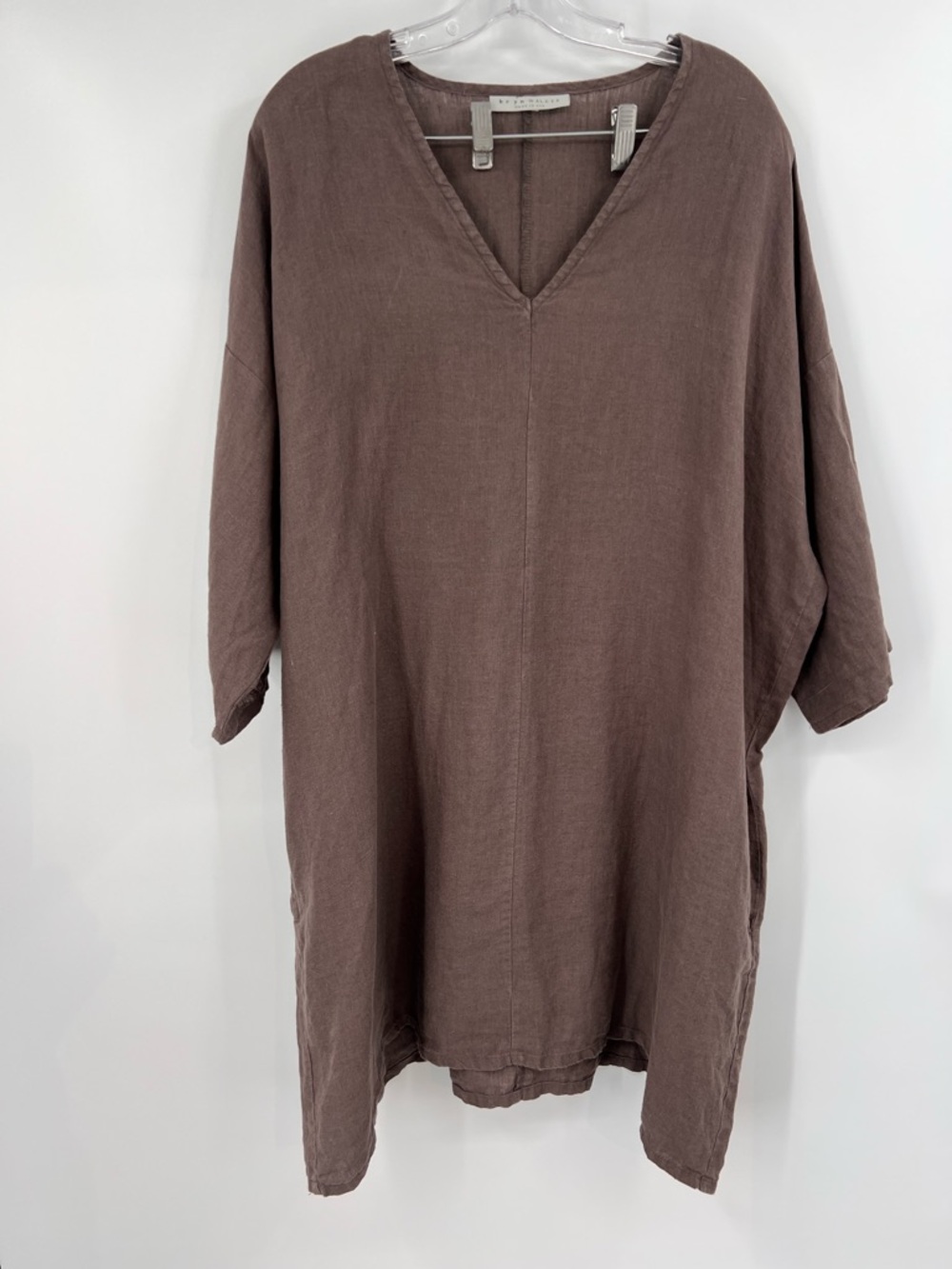 Bryn Walker V-Neck Bingley tunic dress short XL